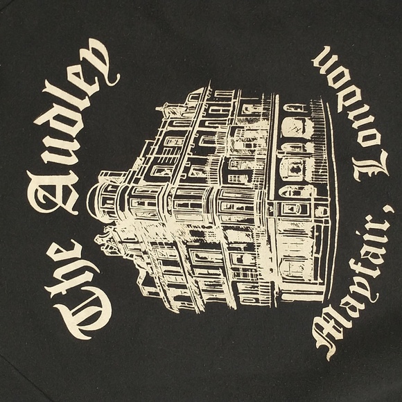 Vintage Sweatshirt The Audley Mayfair, London Screen Stars USA Navy Blue Unisex - Picture 3 of 7